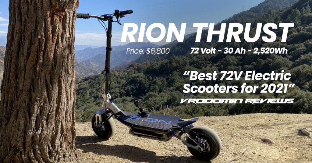 Best 72V Electric Scooters  Rion Thrust