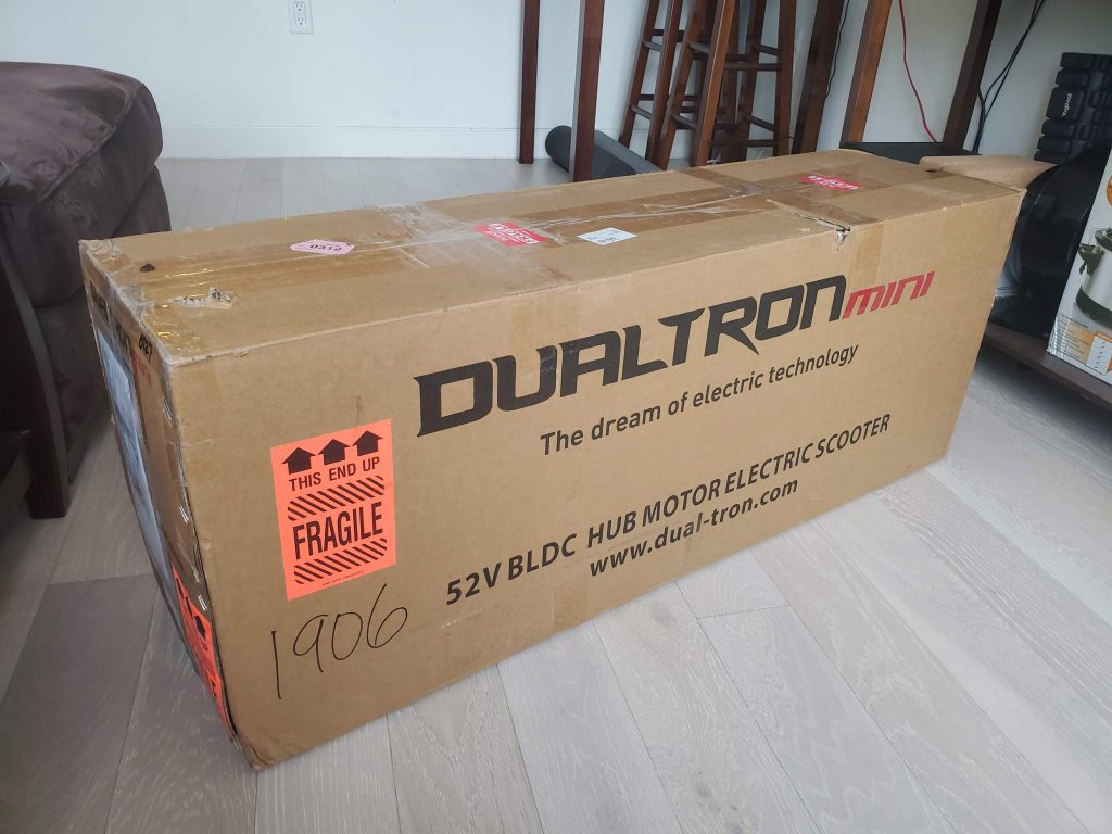 Dualtron Mini in box
