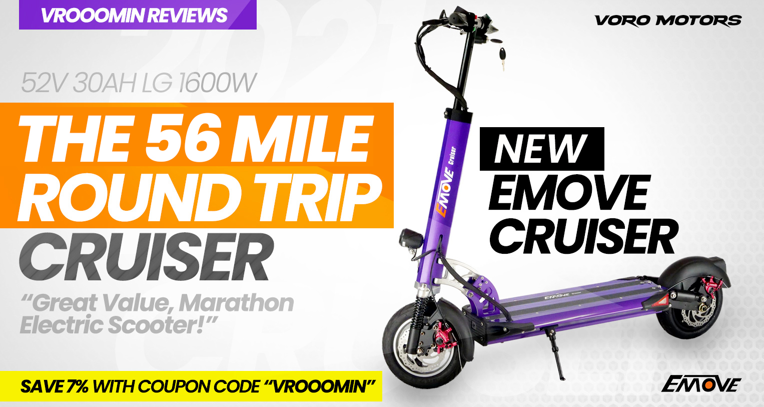 Voro Motors Introduces the EMOVE Cruiser Electric Scooter. Save