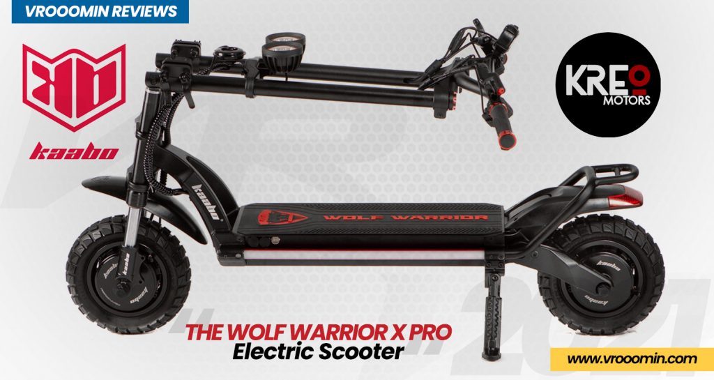 Kaabo Wolf Warrior X Pro Electric Scooter folded