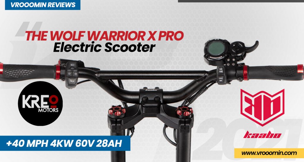 Kaabo Wolf Warrior X Pro Electric Scooter front handlebars