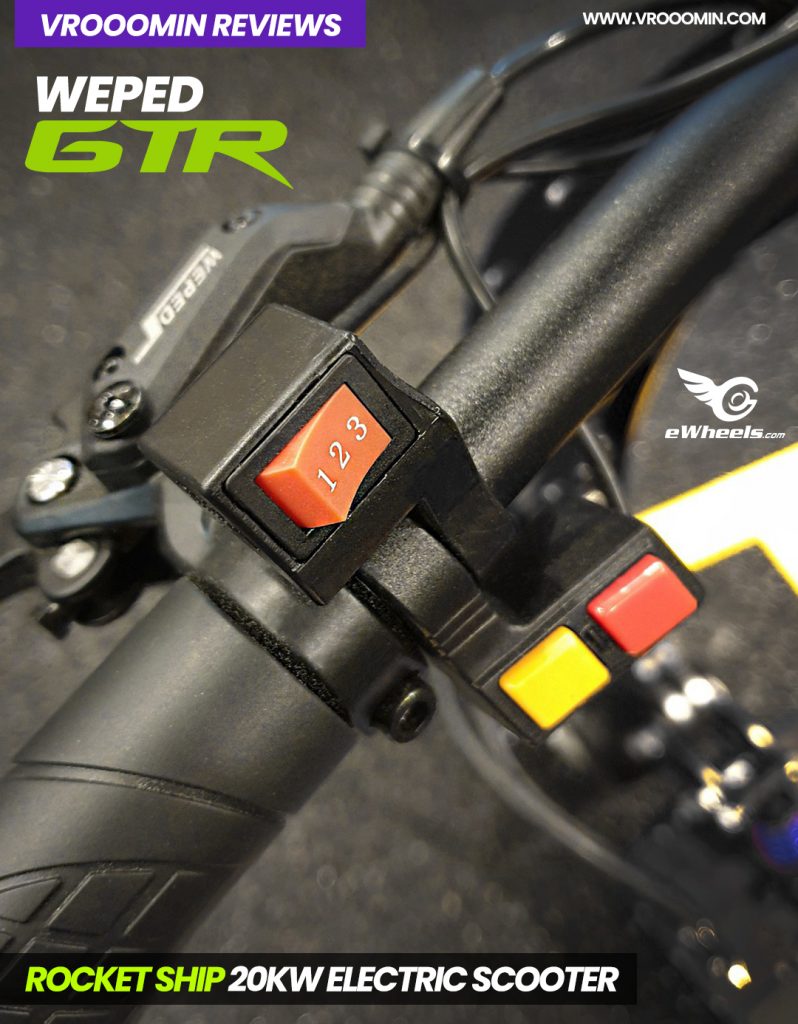 Weped GTR Electric Scooter Controls