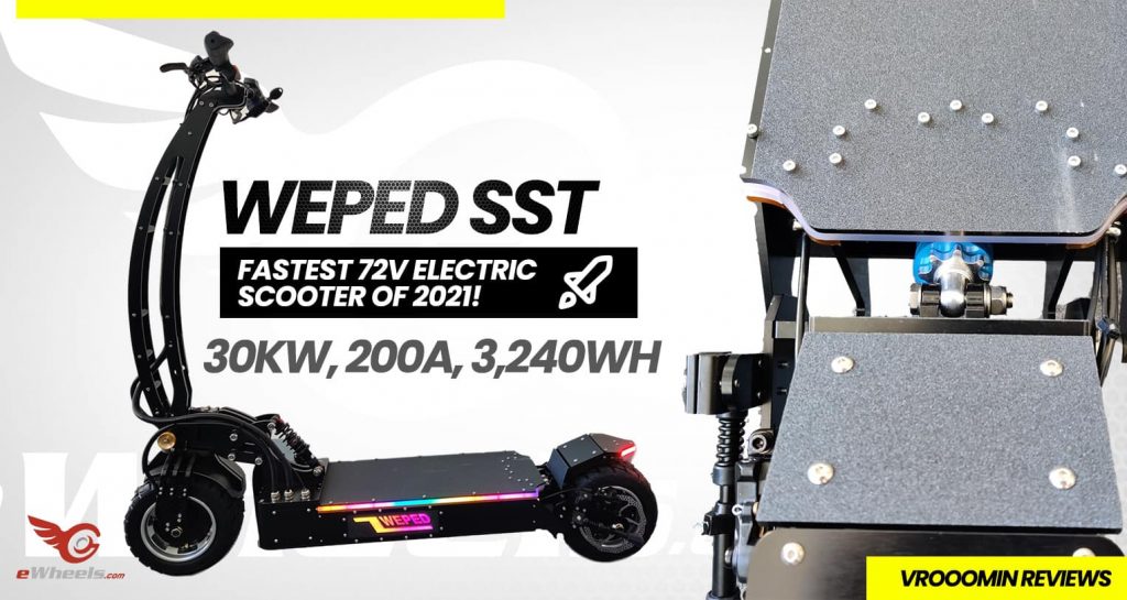 Weped SST Electric Scooter Full View