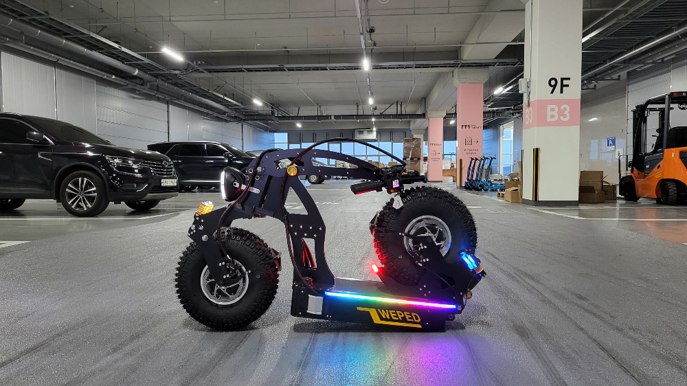 WEPED Cyberfold Rhino Standing Electric Scooter Folded