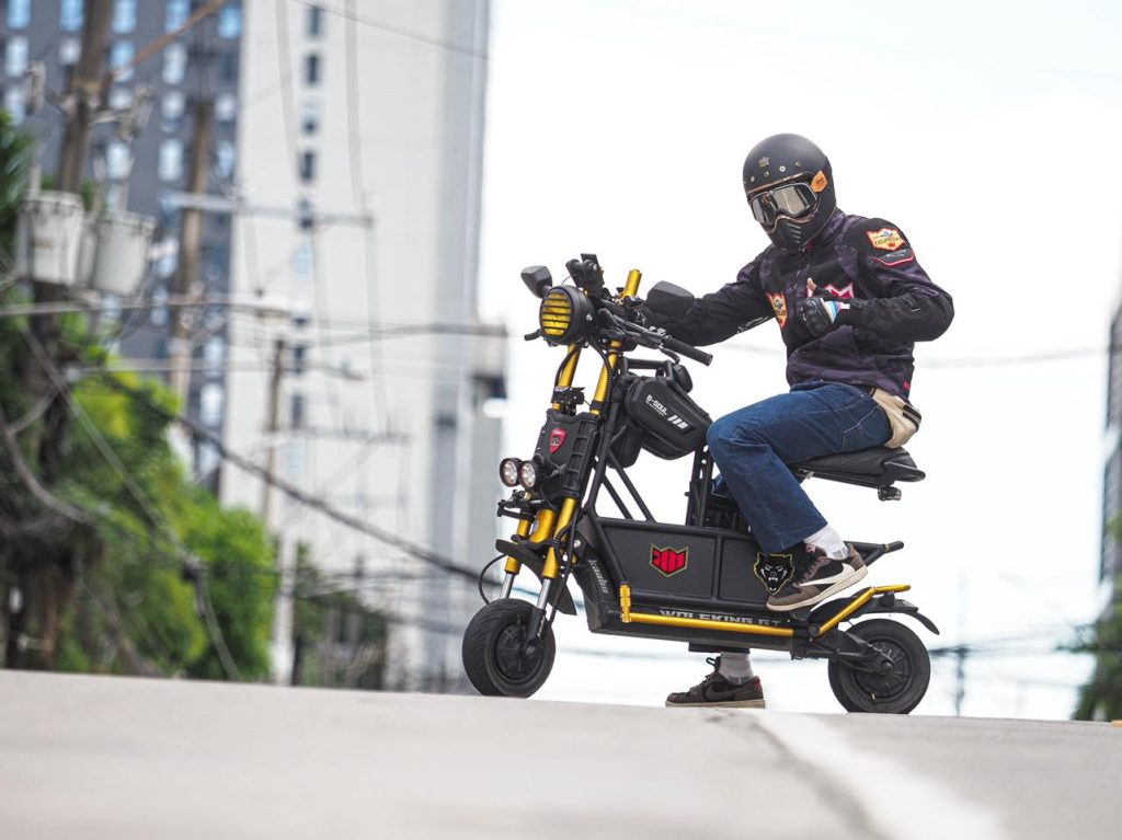 Kaabo Wolf King Seated Electric Scooter - Front View