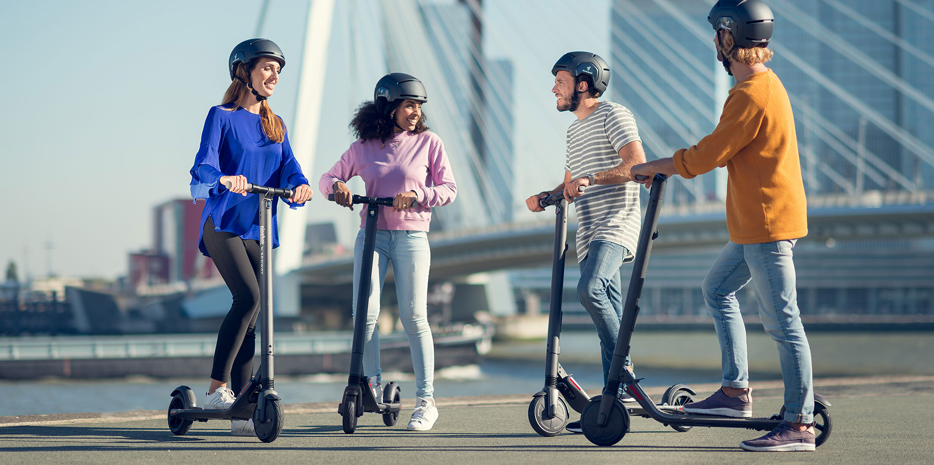 Segway Electric Scooters Group Ride