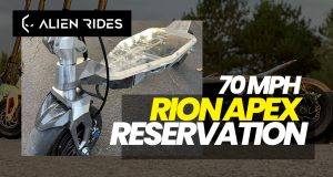 Alien Rides Taking Orders For Rion Apex Electric Scooter