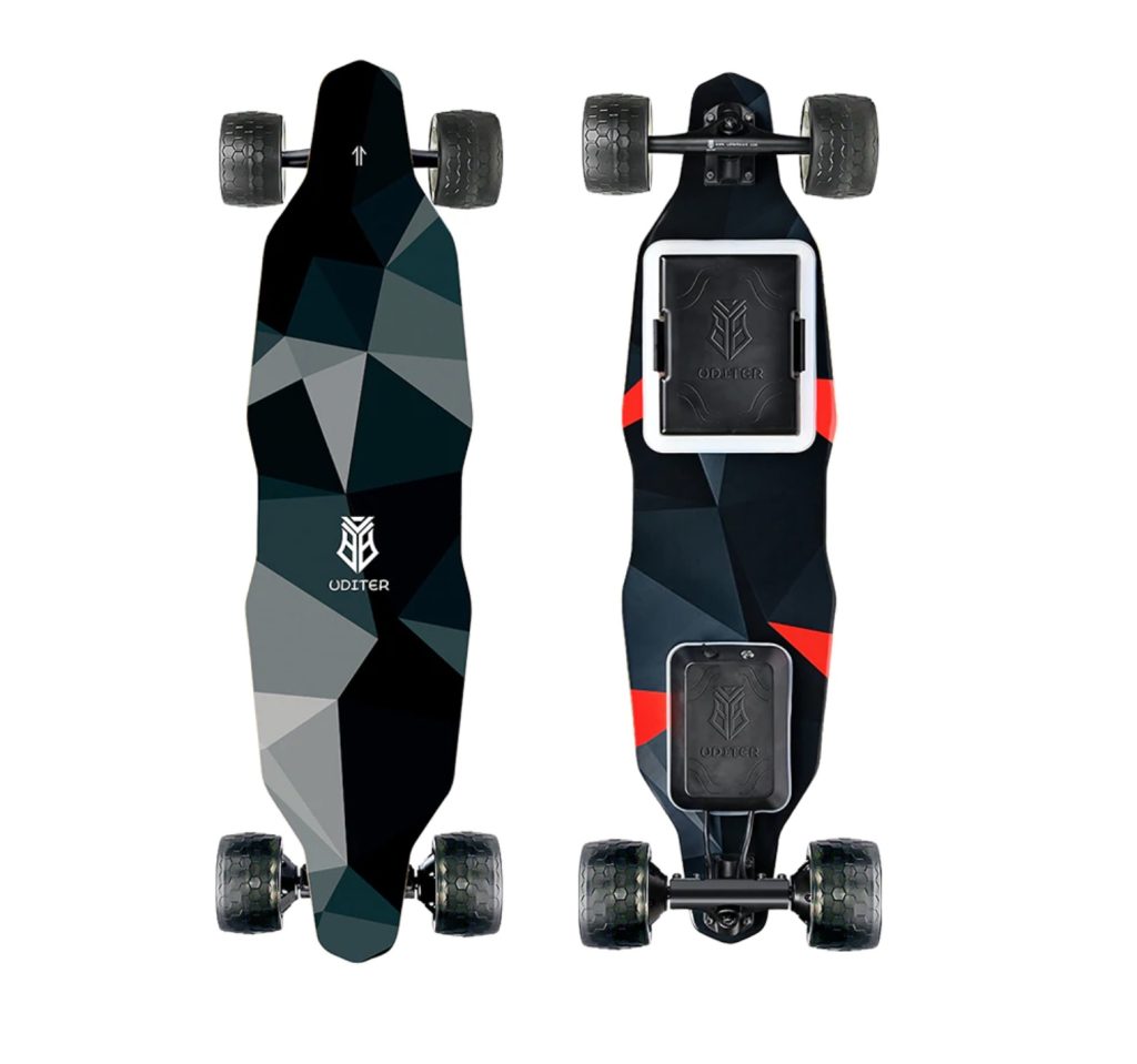 Uditer W3 Diamond Deck Electric Skateboard - Top View