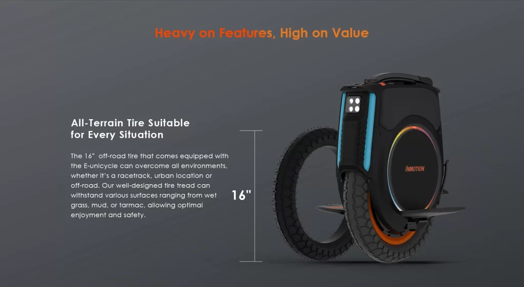Inmotion V12HT Electric Unicycle - Tires