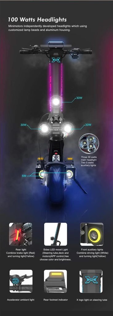 Dualtron X Limited Electric Scooter - Lighting