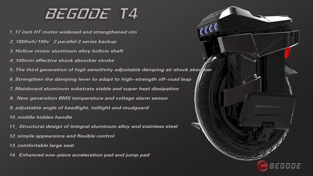 Begode T4 Electric Unicycle