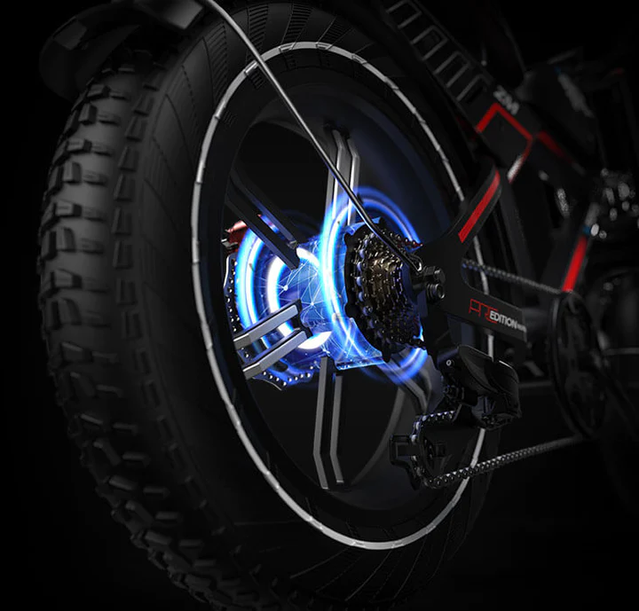 G-FORCE ZM Fat Tire Electric Bike - Motor