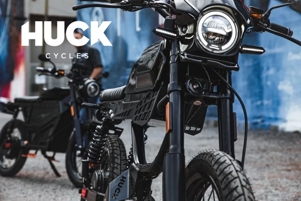 The 2022 Huck REBEL S, 6KW 150A +45 MPH Electric Motorbike