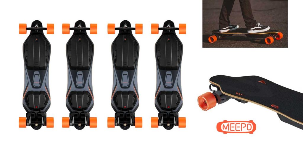 MEEPO Electric Skateboard,Longboard,29MPH Top Speed,540 Watt Motor,Max Load  of 300 Pounds with Wireless Remote Control for Adult, V4S Standard 