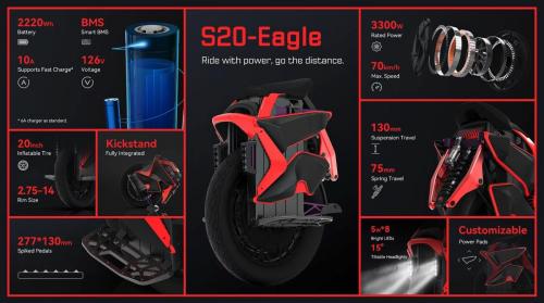 Kingsong S20 Eagle Electric Unicycle